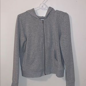 Grey zip up